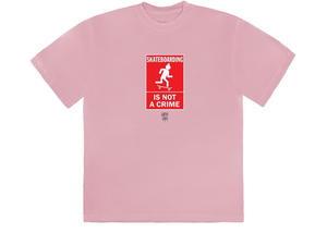 Travis Scott Not A Crime T-Shirt I Pink Size XL