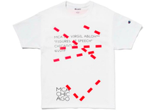 Load image into Gallery viewer, Virgil Abloh MCA Figures of Speech Lines Tee White Size XS
