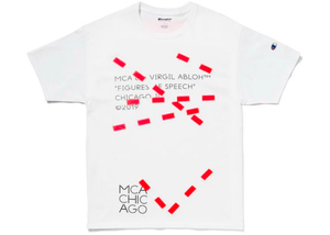 Virgil Abloh MCA Figures of Speech Lines Tee White Size XL