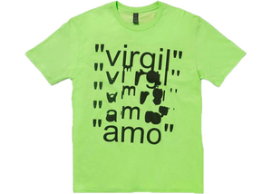 Virgil Abloh x MCA Figures of Speech Amo Tee Lime Size S