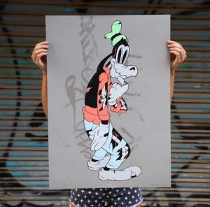 Cote Escriva Creepy Goofy Print