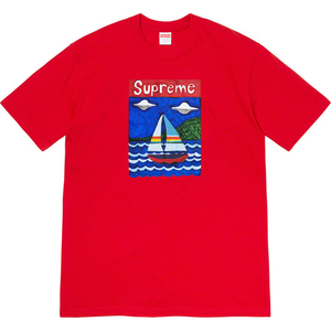 Supreme Sailboat Tee Heather Red Size M