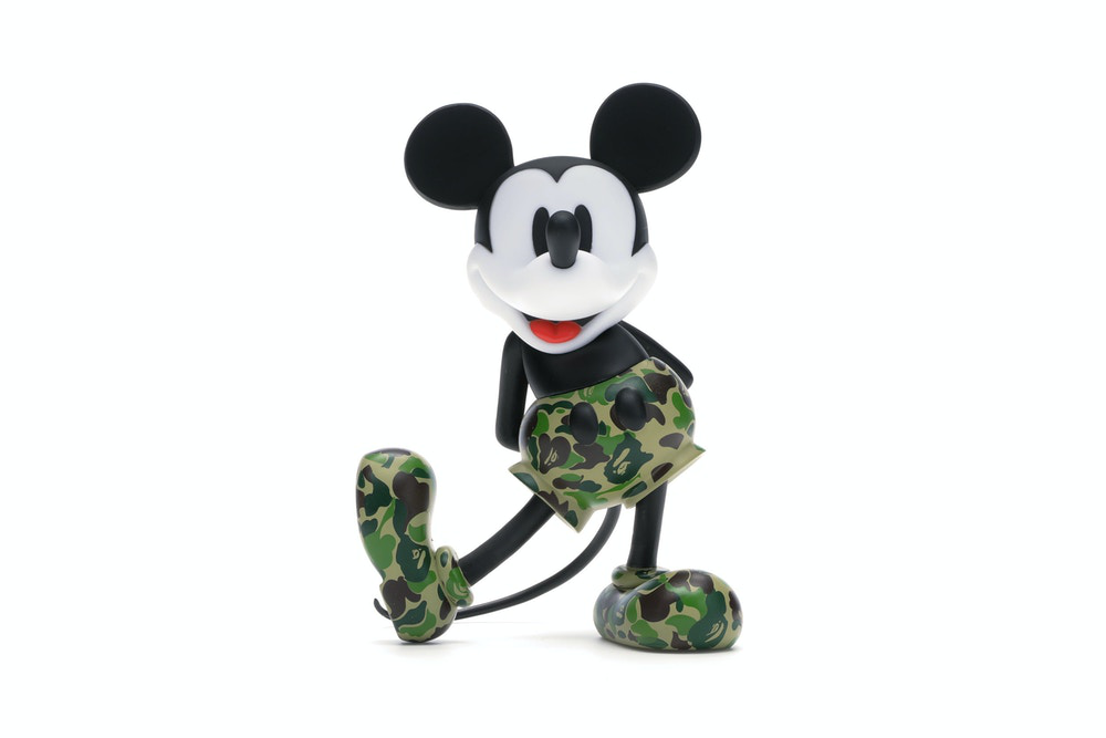 BAPE x Mickey Mouse 90th Anniversary Figure Green Camo