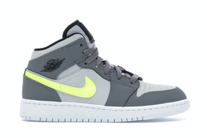 Jordan 1 Mid Gunsmoke Volt (GS) Size 5Y