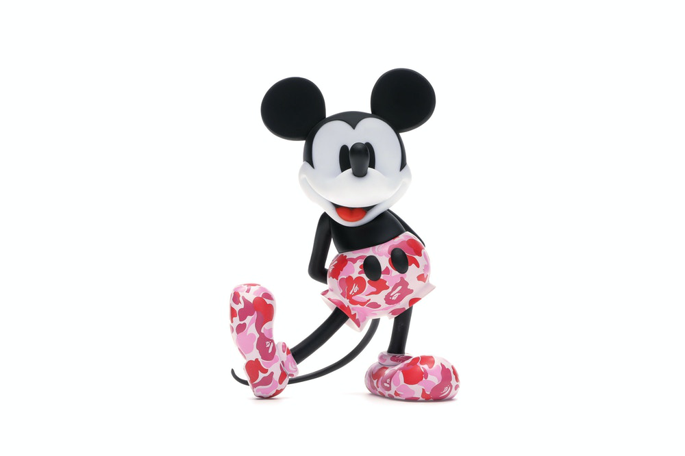 BAPE x Mickey Mouse 90th Anniversary Figure Pink Camo