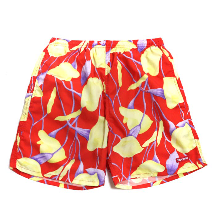 Supreme Nylon Water Short Red Floral Size M