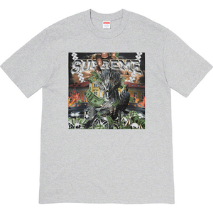 Supreme Dragon Tee Heather Grey Size  M