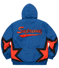 Load image into Gallery viewer, Supreme Stars puffy Jacket Royal Blue
