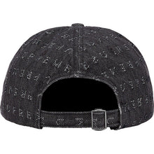 Load image into Gallery viewer, Supreme Jacquard Logo Denim 6-Panel Cap Black
